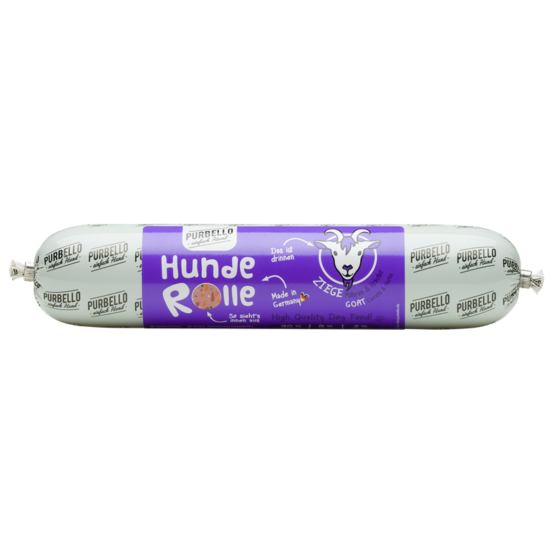 HundeRolle - 400g - Ziege mit Möhren & Kräutern