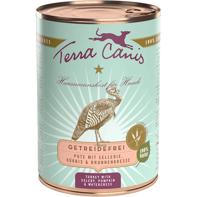 Terra Canis Menü Sensitive getreidefrei Pute mit Sellerie, Kürbis & Brunnenkresse 400 g