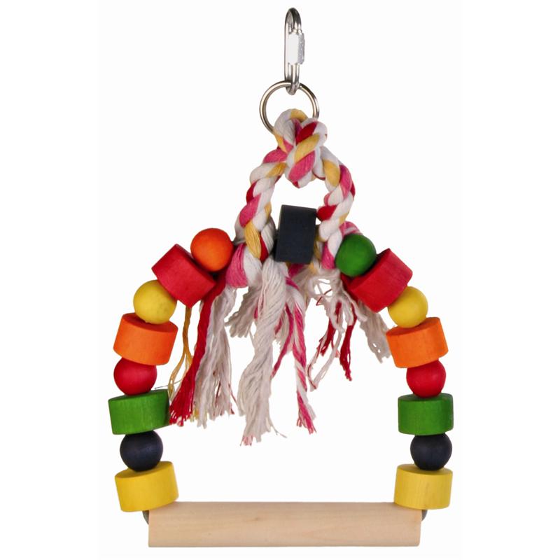 Trixie Bogenschaukel mit bunten Holzklötzen