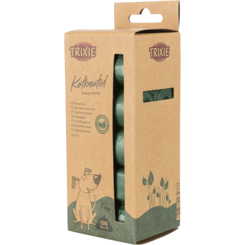 Hundekotbeutel kompostierbar - 10 Rollen à 10 Btl.