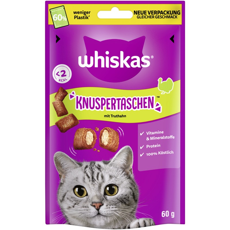Whiskas Knuspertaschen mit Truthahn 60g