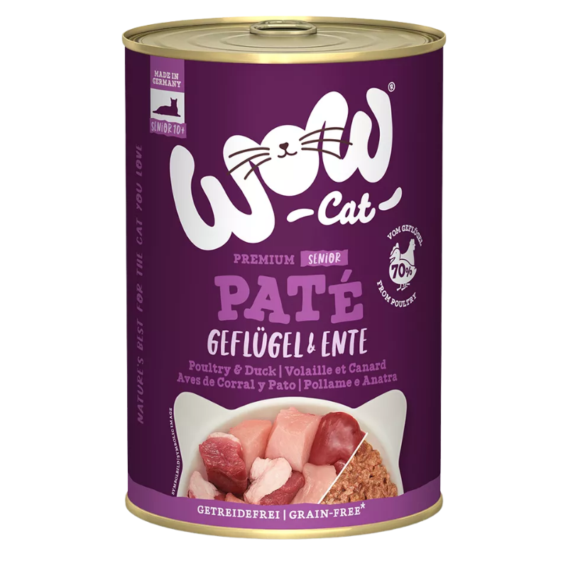 Wow Cat Dose Senior Geflügel & Ente 400g