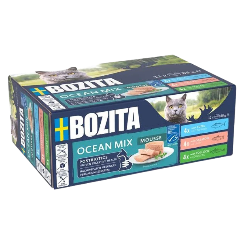 Bozita Cat Dose Mousse Mixed Ocean 12x85g