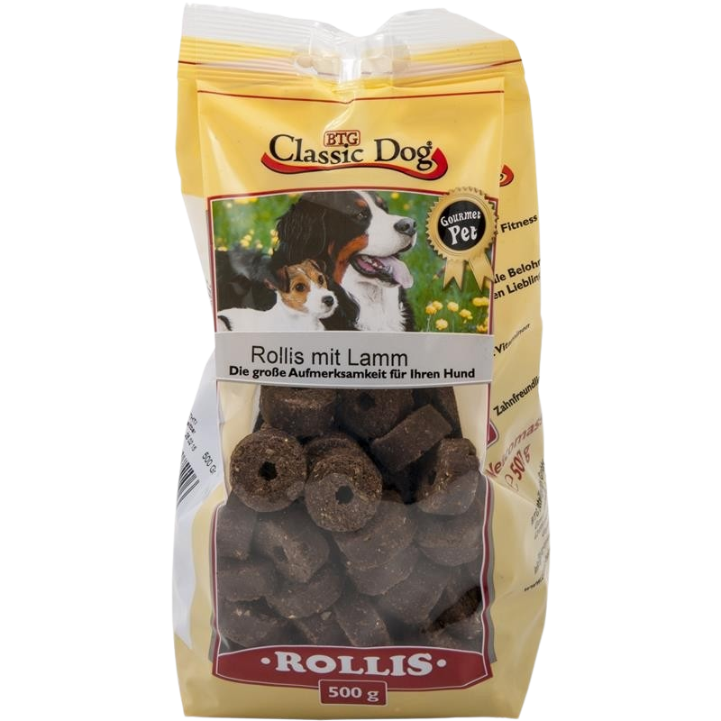 BTG Classic Dog Rollis mit Lamm 500 g
