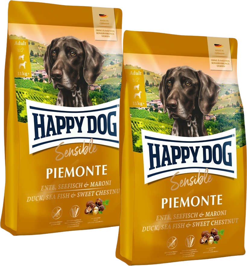 Sparpaket Happy Dog Sensible Piemonte 2 x 4 kg