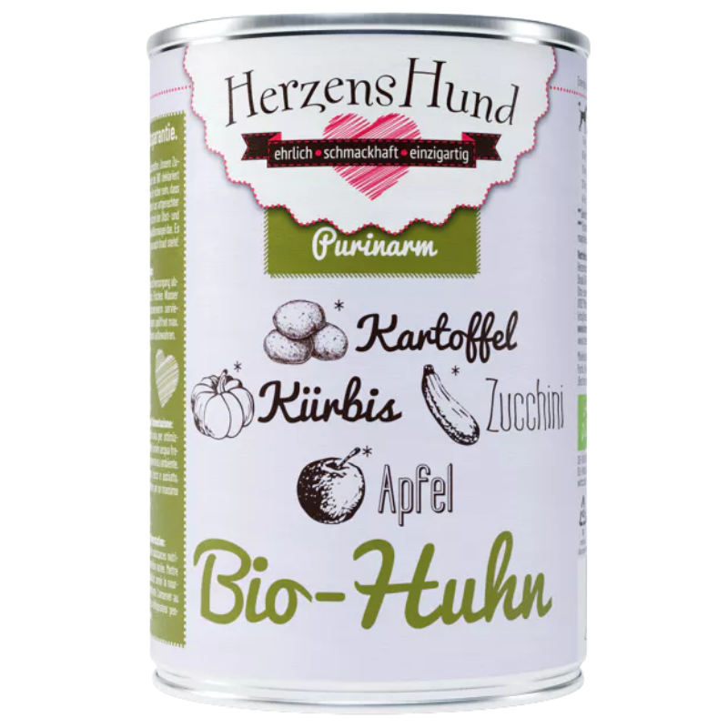 Herzenshund Bio-Huhn mit Bio-Kartoffel 400 g