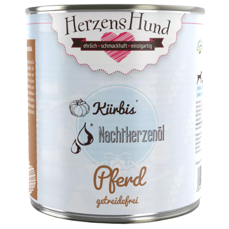 Herzenshund Pferd mit Kürbis getreidefrei 800 g