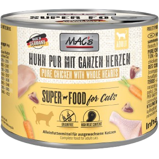 MAC's Cat Huhn mit ganzen Geflügelherzen 200 g