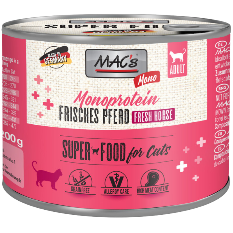 MACs Cat Mono Frisches Pferd 200 g