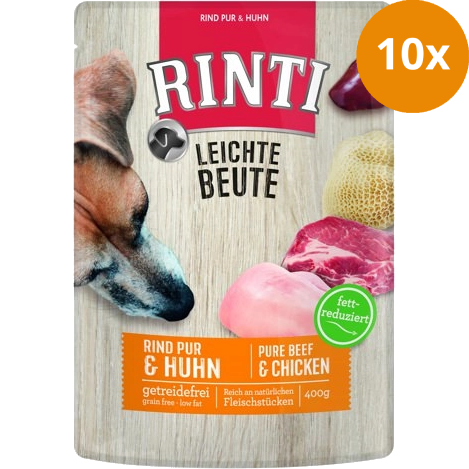 Rinti Frischbeutel Leichte Beute Rind Pur & Huhn 400 g