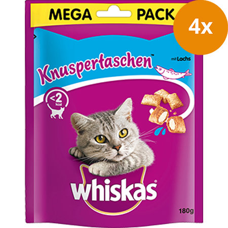 Whiskas Knuspertaschen Lachs 180 g