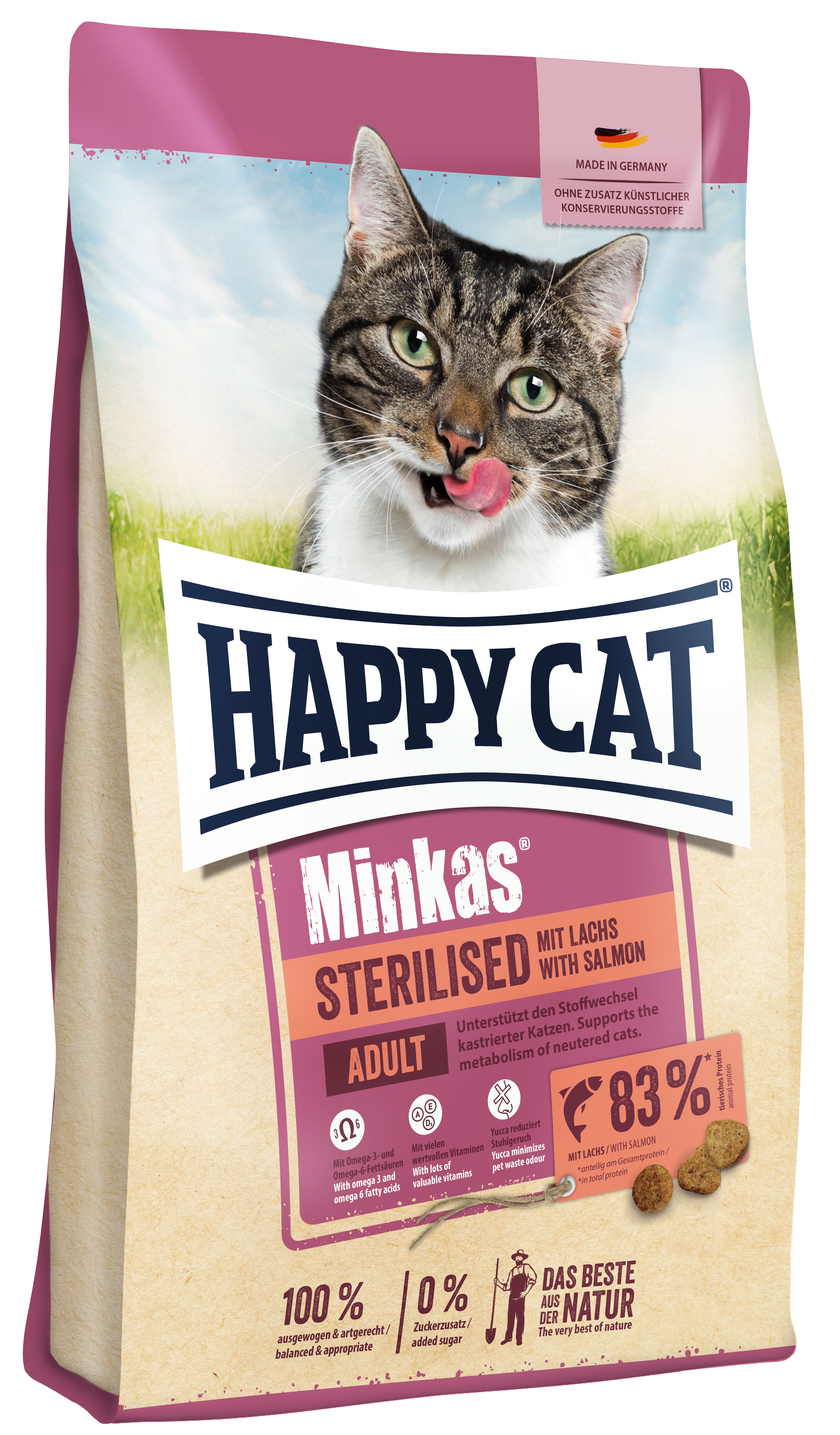 Happy Cat Minkas Sterilised Lachs