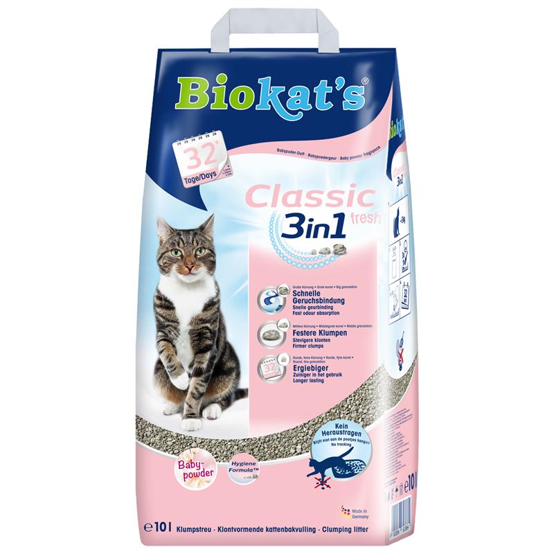 BiokatsClassic fresh 3in1 Babypuderduft 10l im Papierbeutel