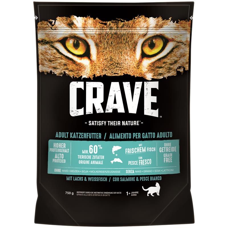 Crave Cat Trocken Lachs & Weissfisch