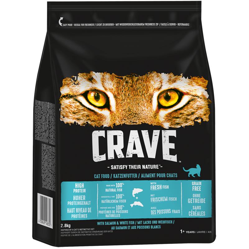 Crave Cat Trockenfutter Lachs & Weissfisch