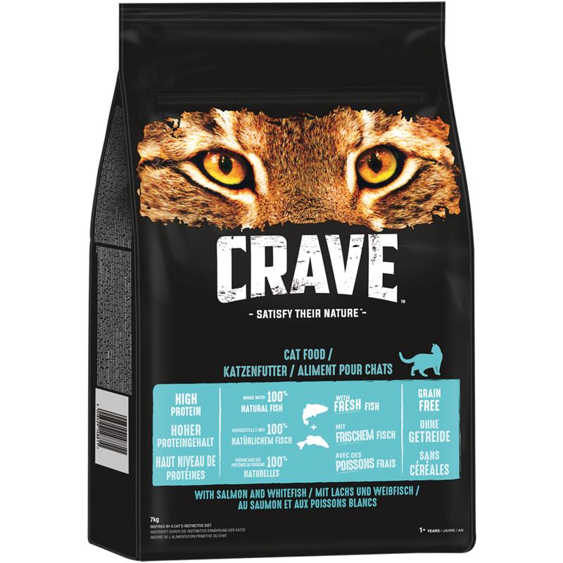 Crave Cat Trockenfutter Lachs & Weissfisch