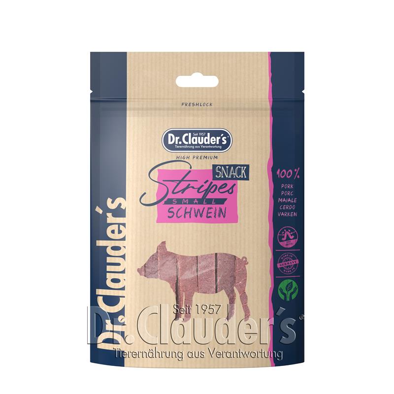 Dr. Clauders Dog Snack Stripes Schwein Small 80g