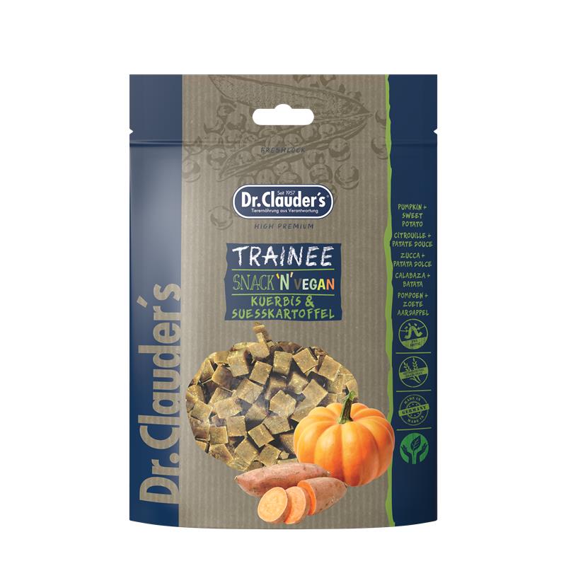 Dr. Clauders Dog Trainee Snack Vegan Kürbis & Süßkartoffel 80g