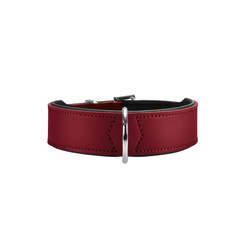 Hunter Halsband Basic 37 rot/schwarz 30  - 34,5cm/26mm