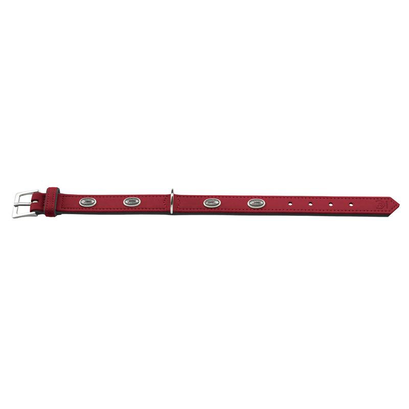 Hunter Halsband Softie Stone 45 rot/schwarz 32 - 40cm/28mm