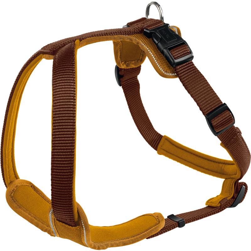 Hunter Geschirr Neopren braun/caramel S  45 - 57cm/15mm