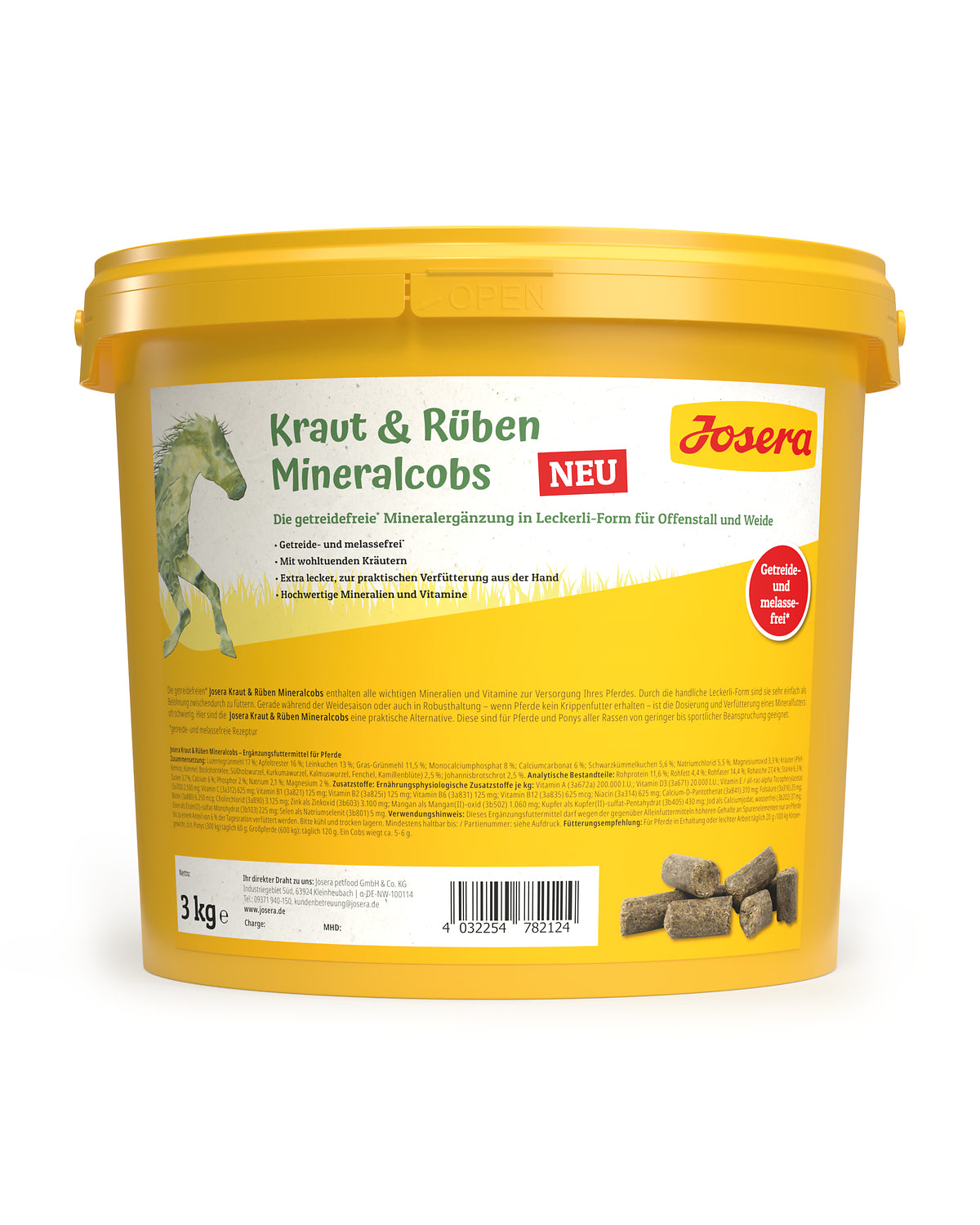 Josera Pferd Kraut & Rüben Mineralcobs