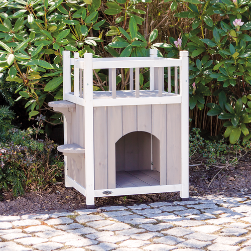 natura Cat's Home mit Balkon - 45 × 65 × 45 cm