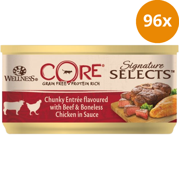 Wellness CORE Chunky Rind & Huhn 79 g