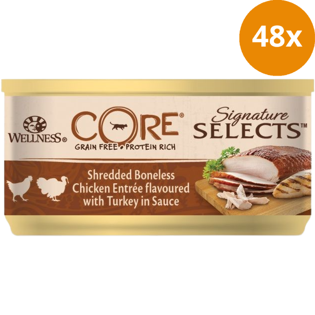 Wellness CORE Shredded Huhn & Truthahn 79 g