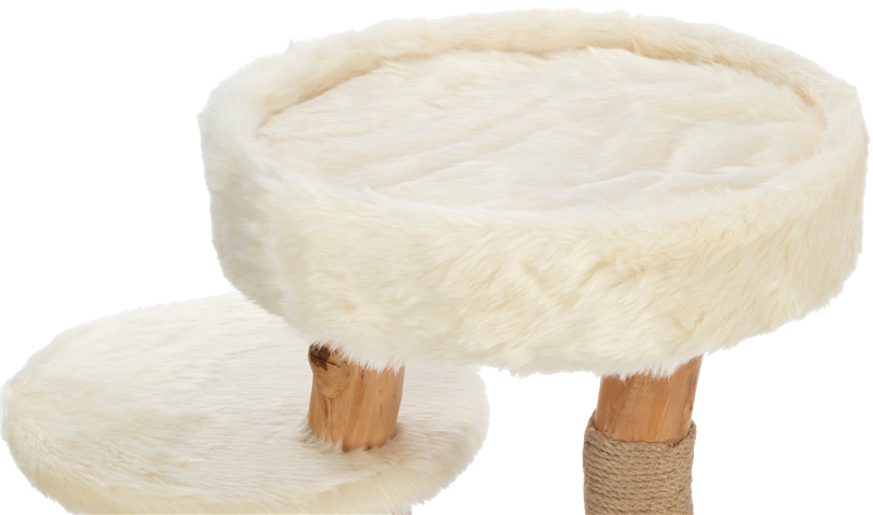 Kratzbaum Santo, Echt-Holz creme - 73 cm