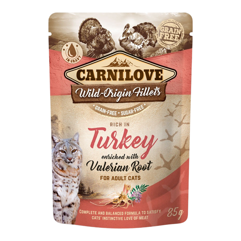 Cat Pouch - 85 g - Turkey with Valerian