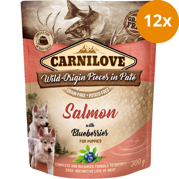 Carnilove PB Paté Puppy Lachs & Blaubeere 300 g