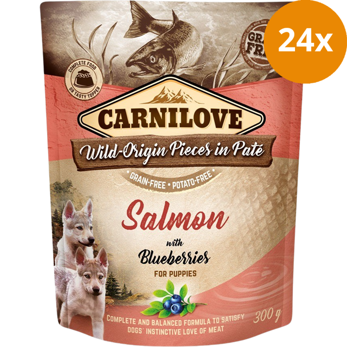 Carnilove PB Paté Puppy Lachs & Blaubeere 300 g