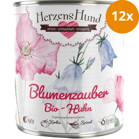 HerzensHund Bio Huhn mit Bio Apfel 800 g