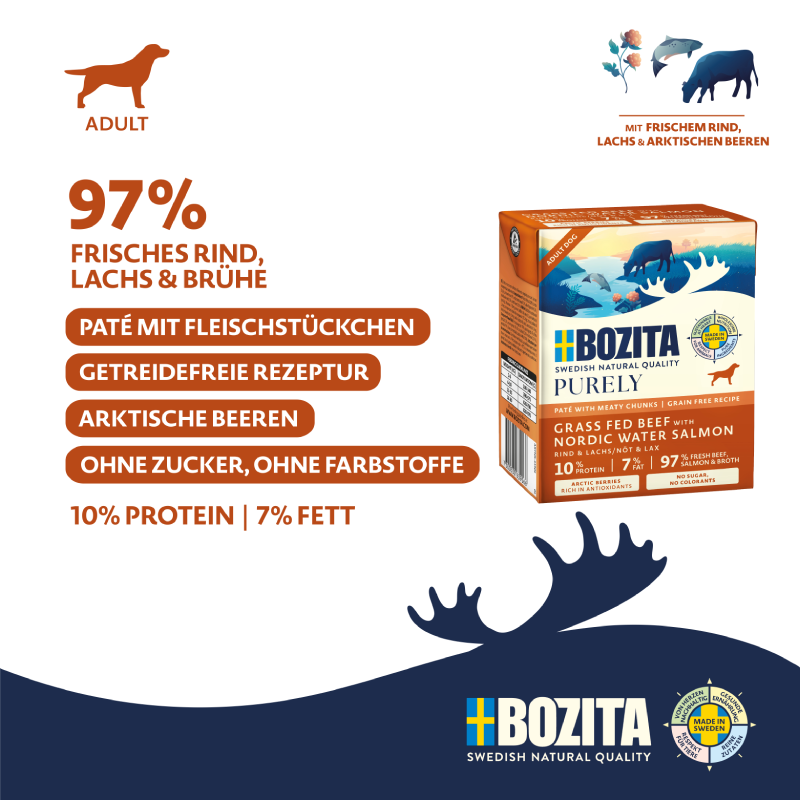 Bozita Purely Paté mit Lachs 370 g Tetra