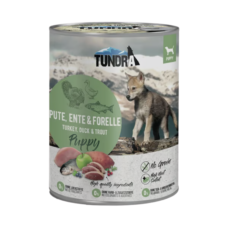 Tundra Dog Dose Puppy Pute, Ente & Forelle 800g