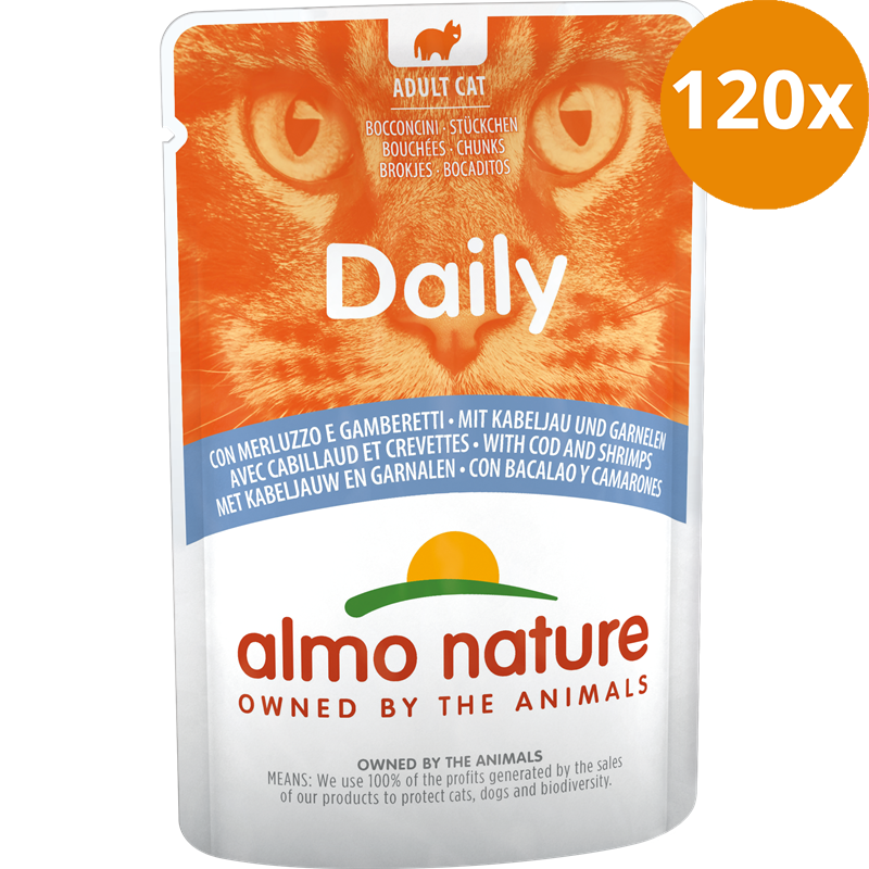 Almo Nature P.B. Daily Menu Kabeljau & Garnelen 70 g