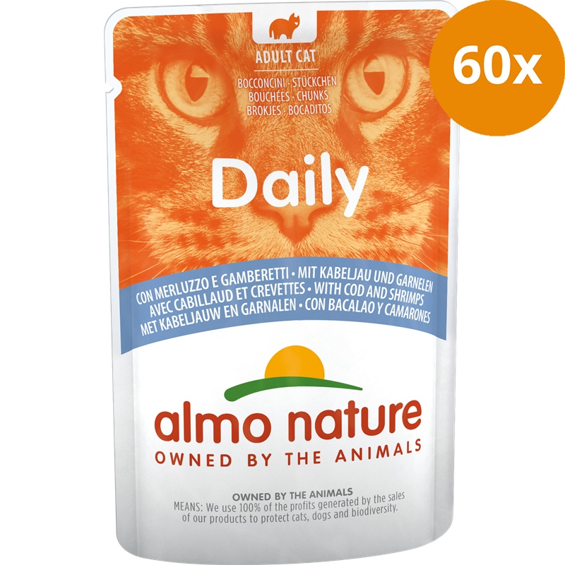 Almo Nature P.B. Daily Menu Kabeljau & Garnelen 70 g