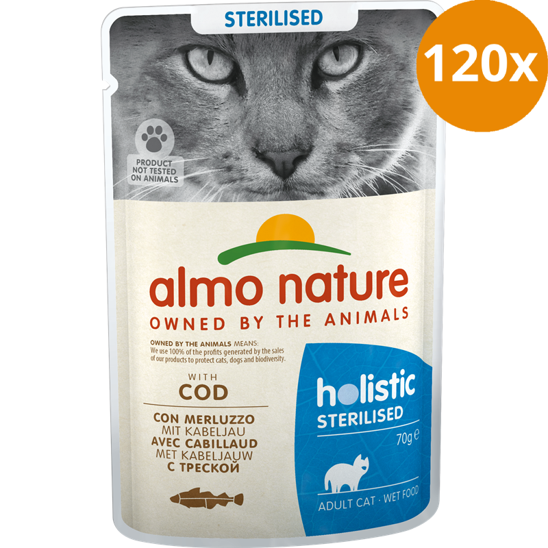 Almo Nature P.B. Holistic Sterilised mit Kabeljau 70 g