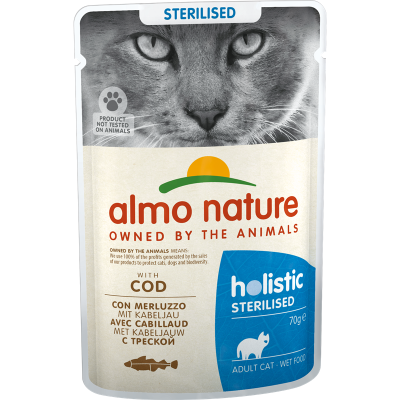 Almo Nature P.B. Holistic Sterilised mit Kabeljau 70 g