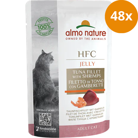 Almo Nature P.B. Natural Jelly Thunfisch & Garnelen 55 g