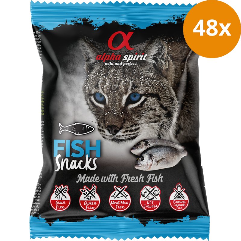 alpha spirit Snacks gewürfelt Fisch 50 g