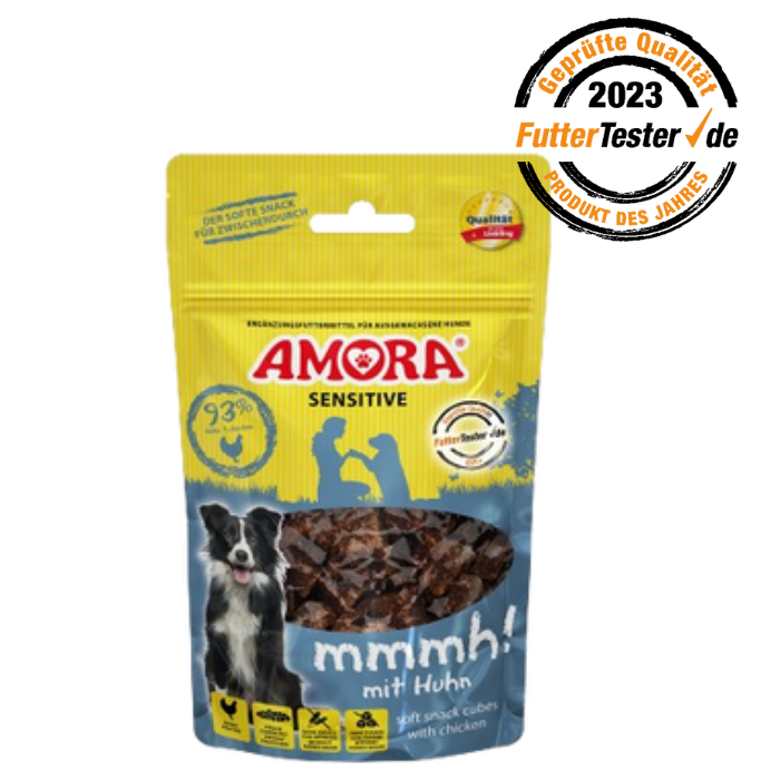 AMORA Dog Snack Sensitive mmmh! mit Huhn 100 g