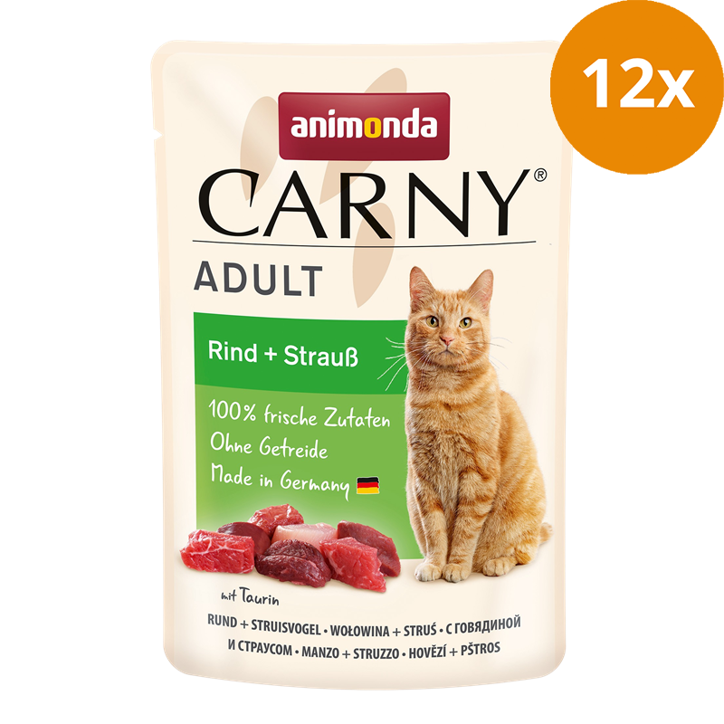 animonda Carny Adult Rind & Strauß 85 g