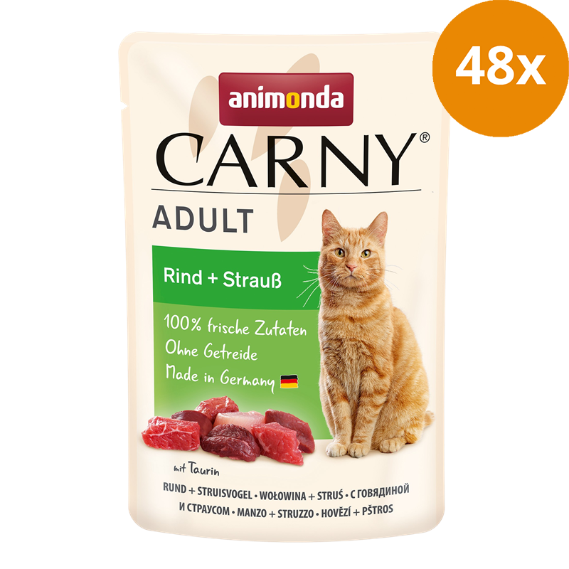 animonda Carny Adult Rind & Strauß 85 g