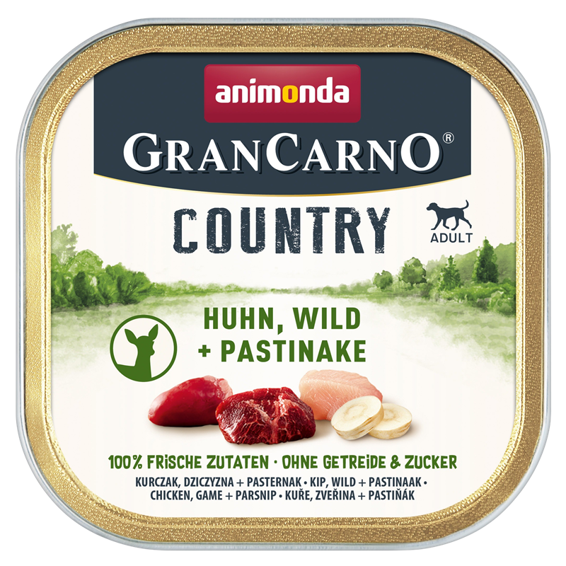 animonda GranCarno Country Huhn, Wild & Pastinake 150 g