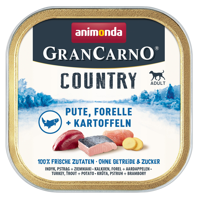 animonda GranCarno Country Pute, Forelle & Kartoffel 150 g