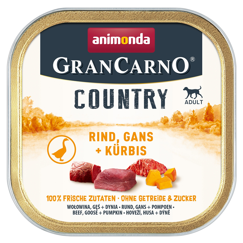 animonda GranCarno Country Rind, Gans & Kürbis 150 g