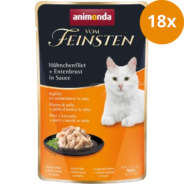 animonda Vom Feinsten Hühnchenfilet & Entenbrust in Sauce 50 g