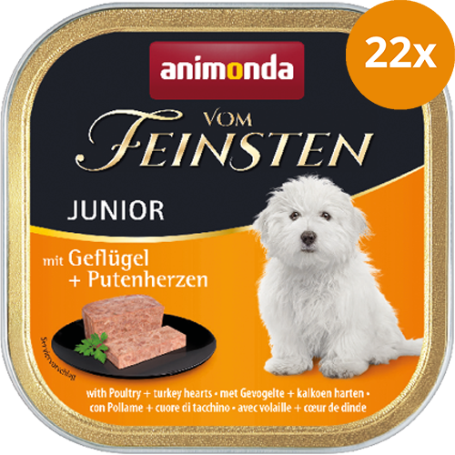 animonda Vom Feinsten Junior Geflügel & Putenherzen 150 g